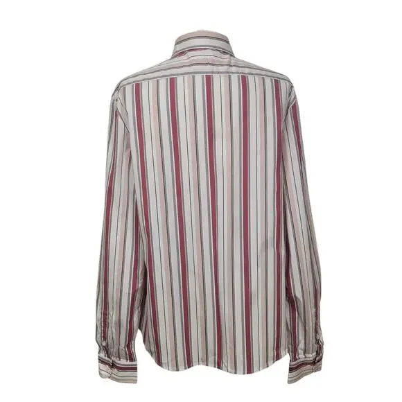 Faconnable Women's Striped Office Business Casual Long Sleeve Top Size Large - Picture 6 of 9
